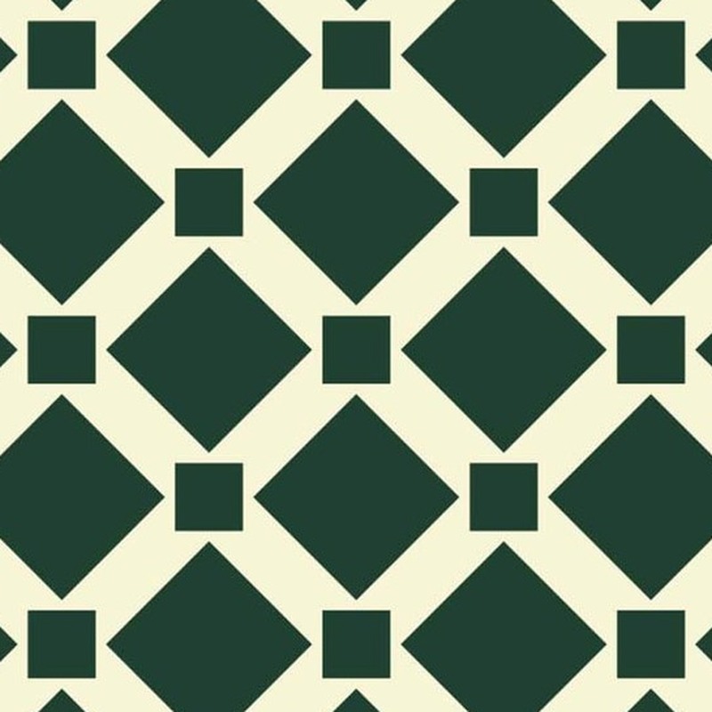300x300mm Green Cream Diamond Grid Tiles TQ39-CN33D27