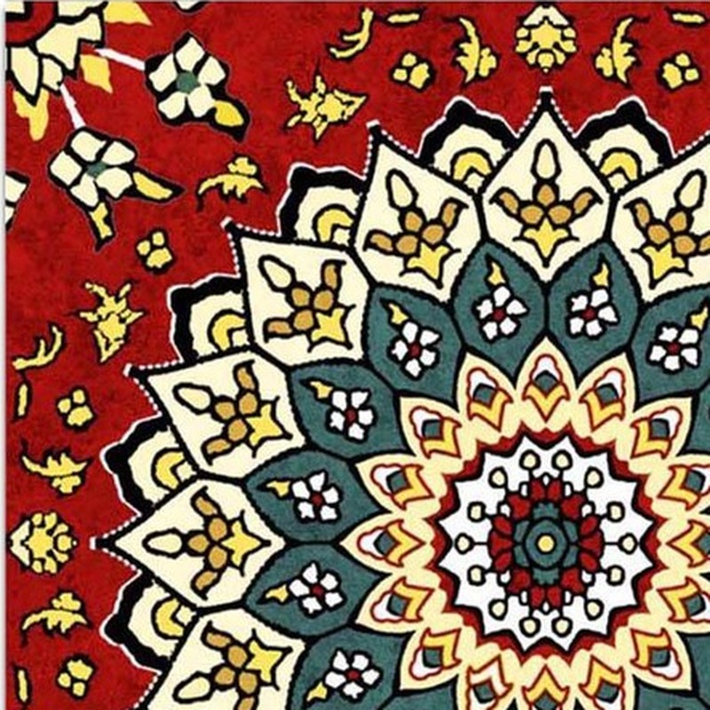 300x300mm Red Ornamental Medallion Tiles TQ39-CN33D36