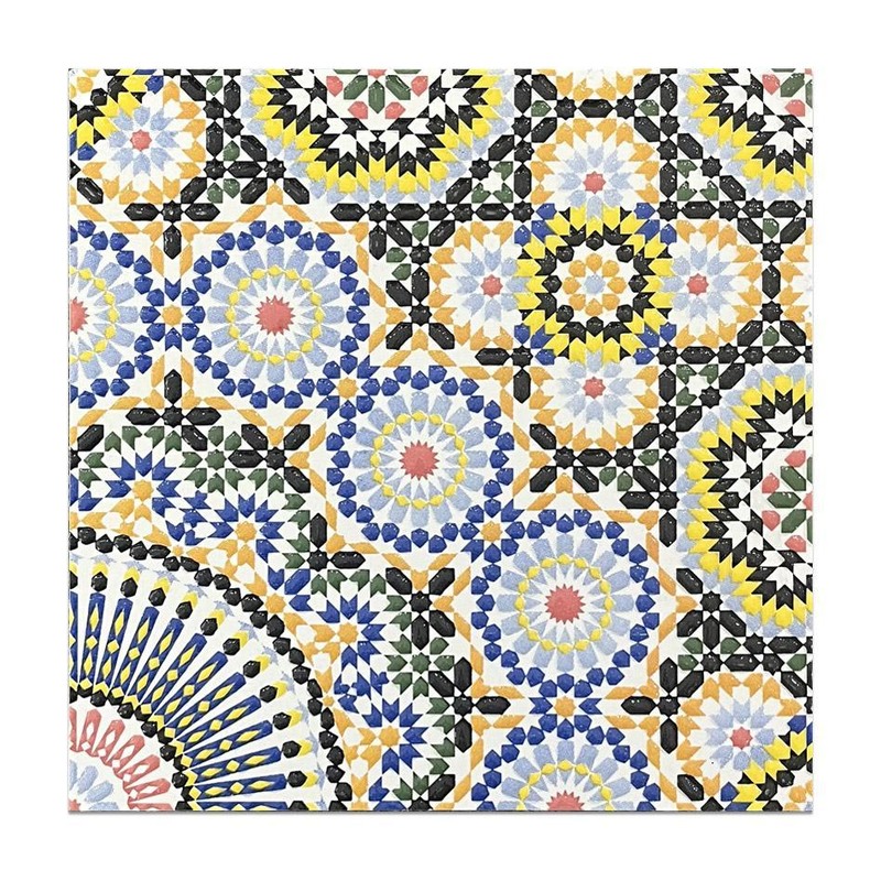 200x200mm Multicolour Mosaic Medallion Tiles TQ39-MOSC198202