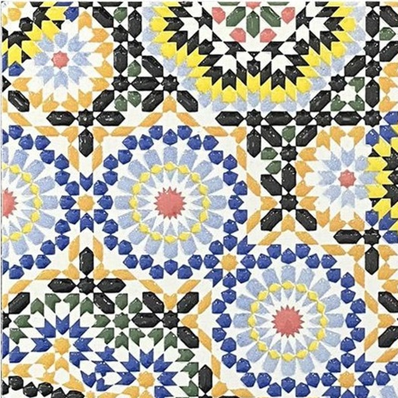 200x200mm Multicolour Mosaic Medallion Tiles TQ39-MOSC198202
