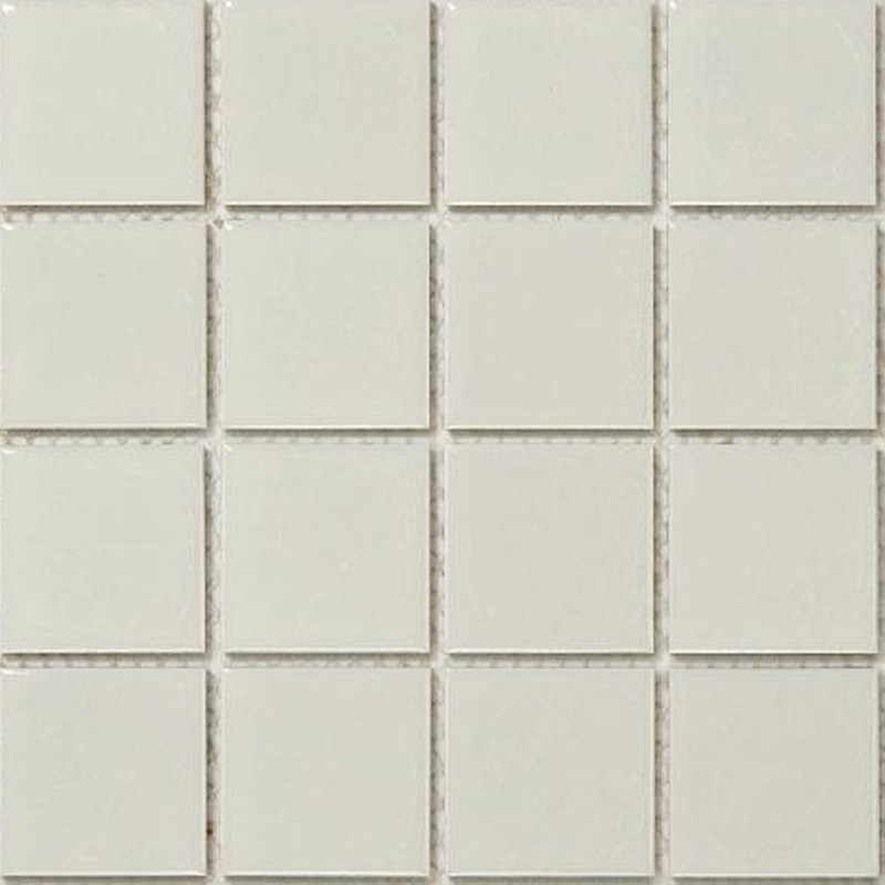 48x48mm Ivory White Ice Crack Porcelain Mosaic Tiles TQ24-4822-0