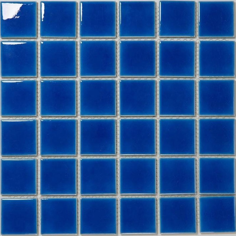 48x48mm Ocean Blue Ice Crack Porcelain Mosaic Tiles TQ24-4822-5