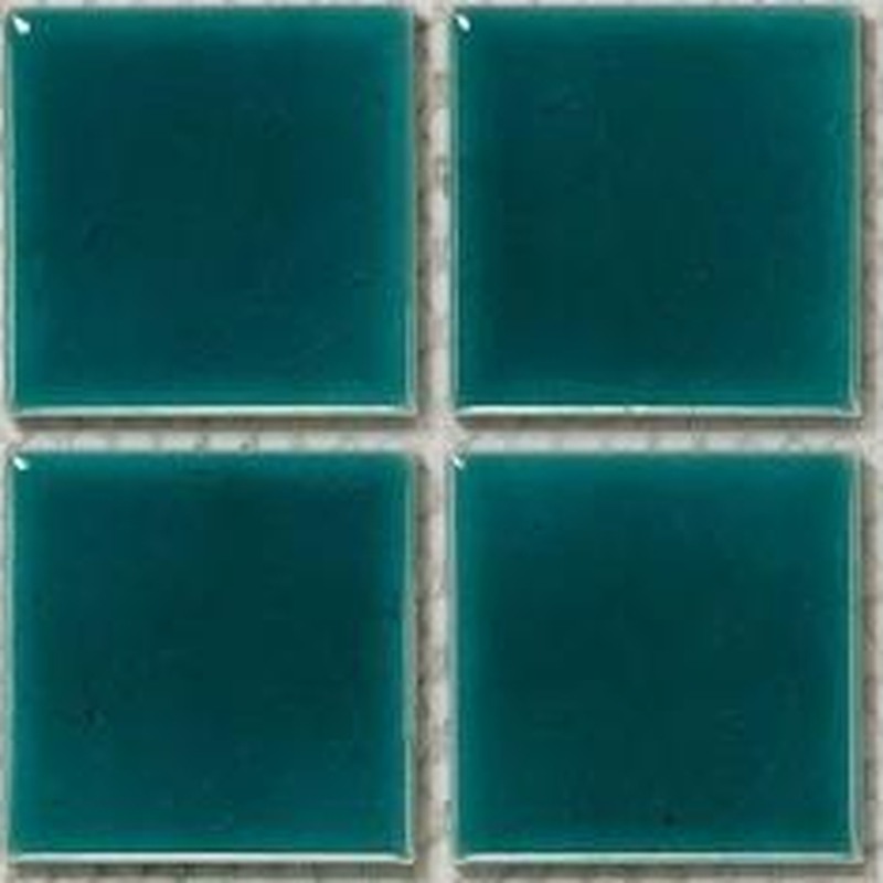 48x48mm Deep Teal Ice Crack Porcelain Mosaic Tiles TQ24-4822-681