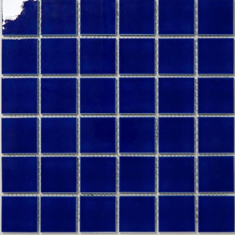 48x48mm Midnight Blue Ice Crack Porcelain Mosaic Tiles TQ24-4822-8