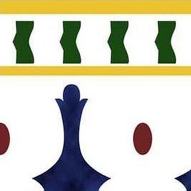 150x300mm Blue Green Baluster Border Tiles TQ39-CN15L19