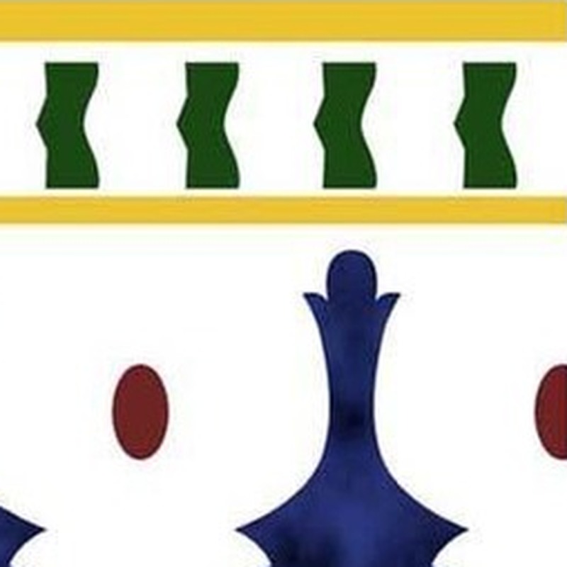 150x300mm Blue Green Baluster Border Tiles TQ39-CN15L19