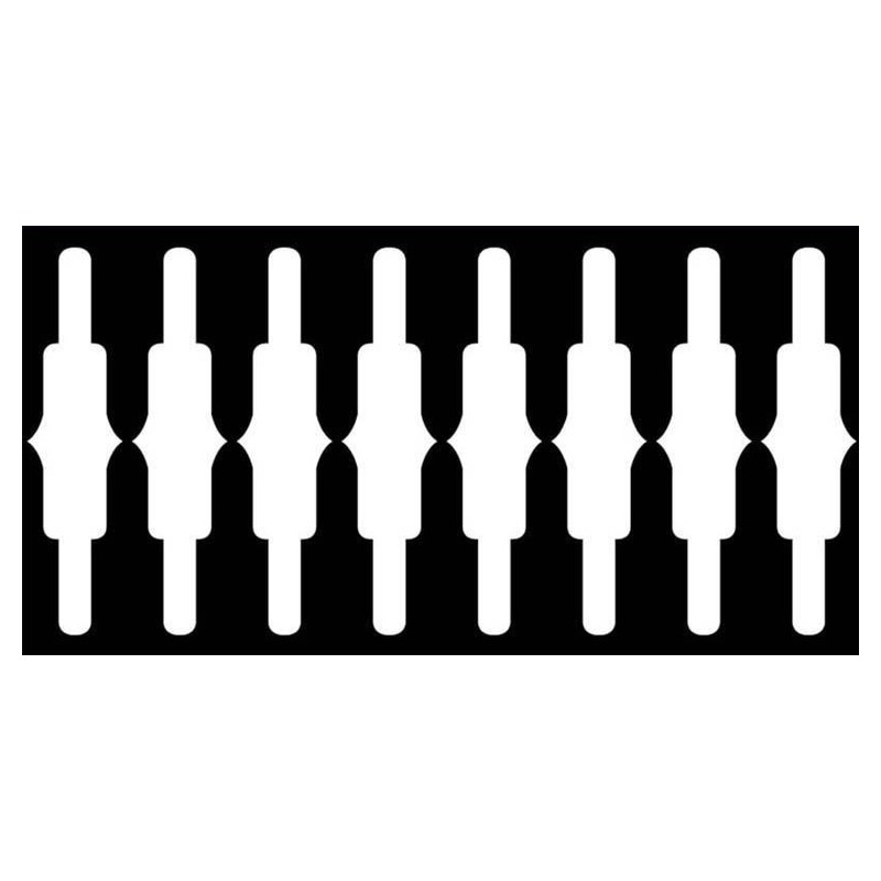 150x300mm Black White Baluster Border Tiles TQ39-CN15L23