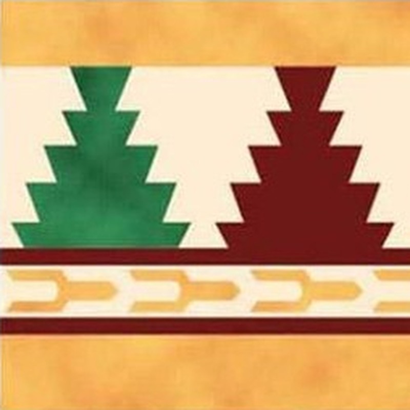 150x300mm Ochre Red Stepped Border Tiles TQ39-CN15L31