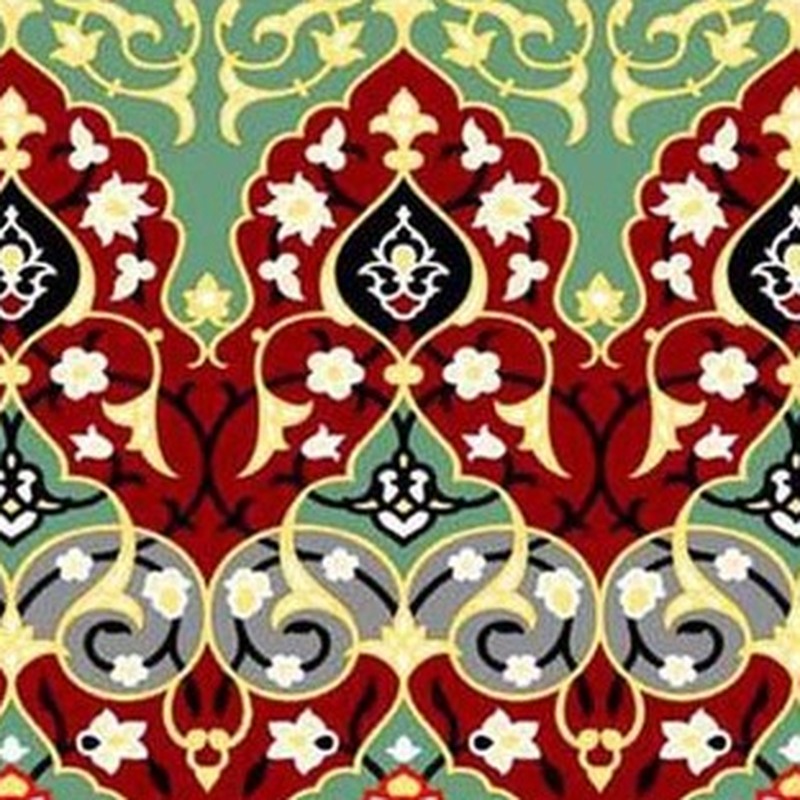 150x300mm Red Cream Ornamental Border Tiles TQ39-CN15L35