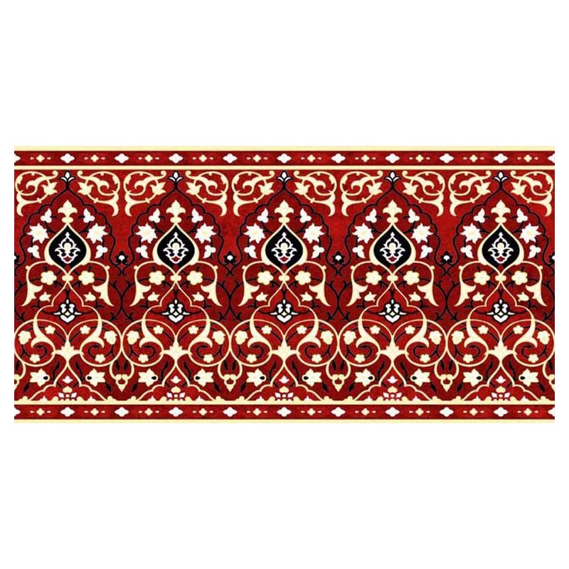 150x300mm Red Multicolour Floral Border Tiles TQ39-CN15L36