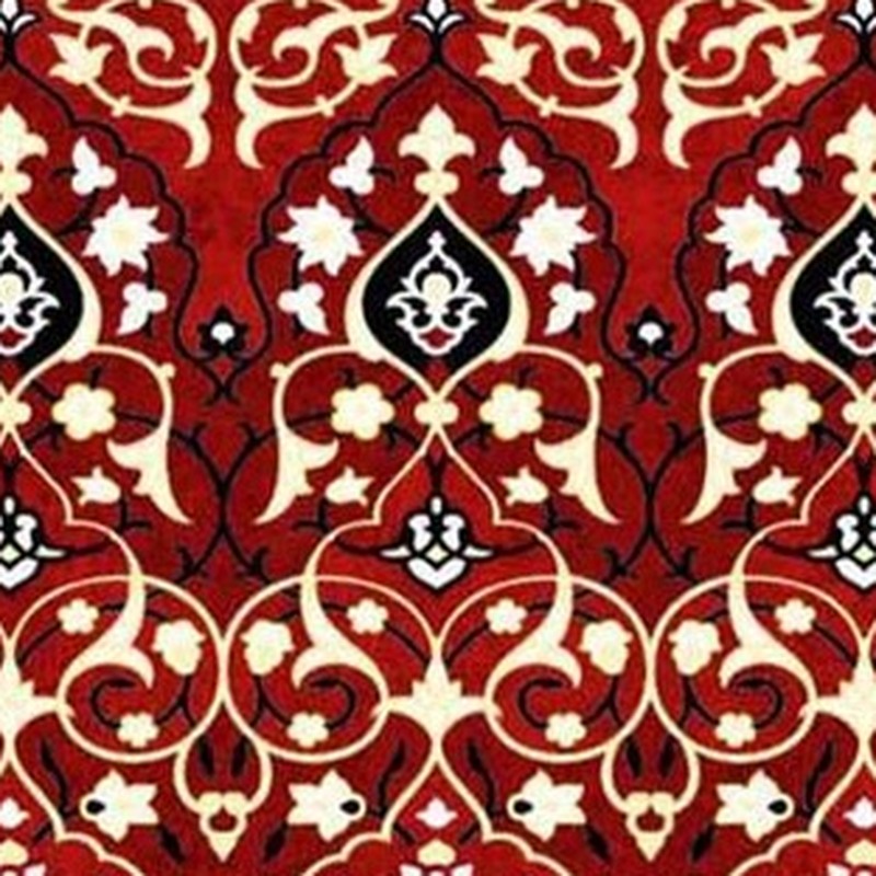 150x300mm Red Multicolour Floral Border Tiles TQ39-CN15L36