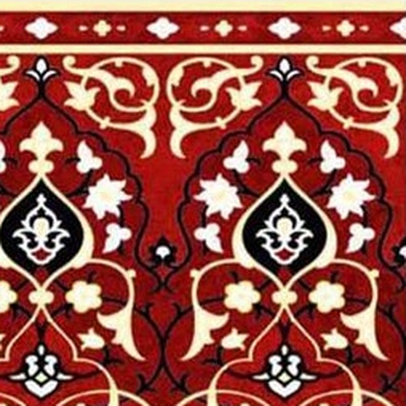 150x300mm Red Multicolour Floral Border Tiles TQ39-CN15L36