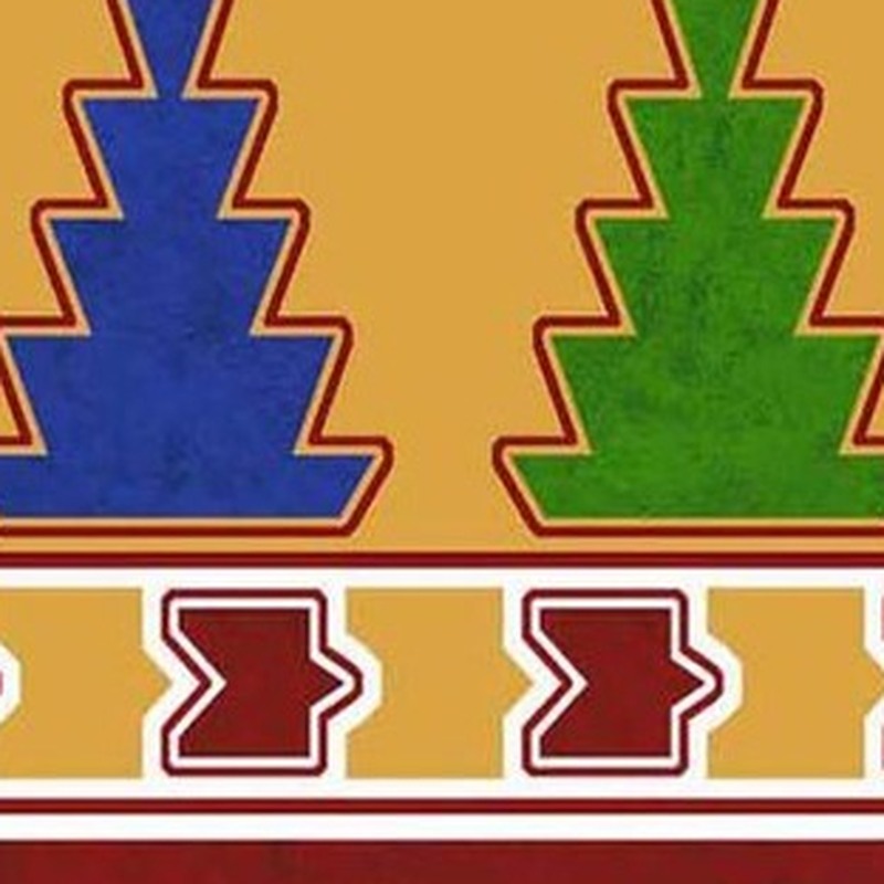150x300mm Multicolour Stepped Star Border Tiles TQ39-CN15L39