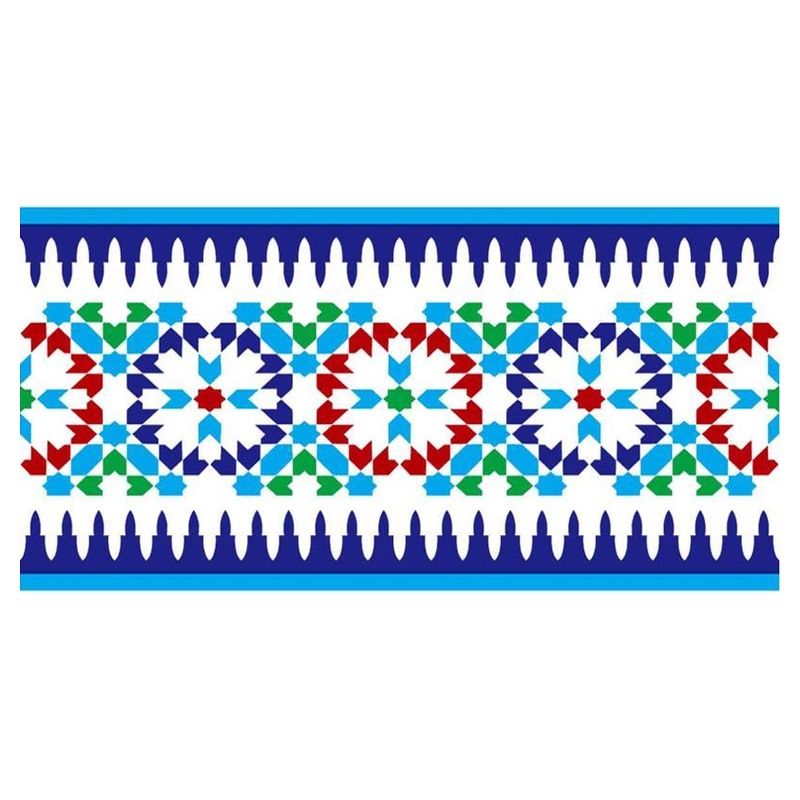 150x300mm Multicolour Floral Border Tiles TQ39-CN15L45