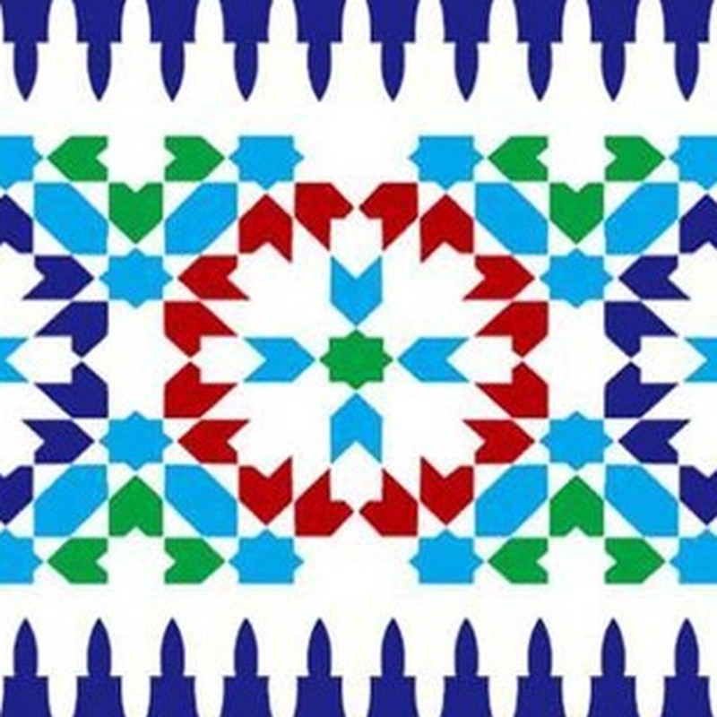 150x300mm Multicolour Floral Border Tiles TQ39-CN15L45