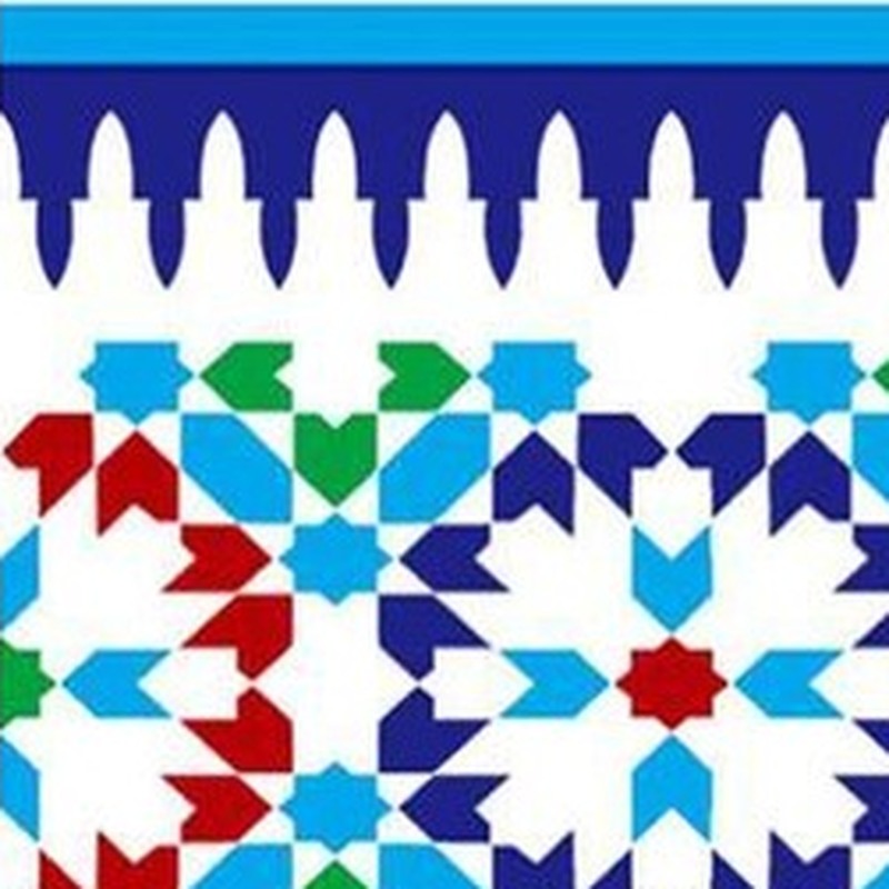 150x300mm Multicolour Floral Border Tiles TQ39-CN15L45