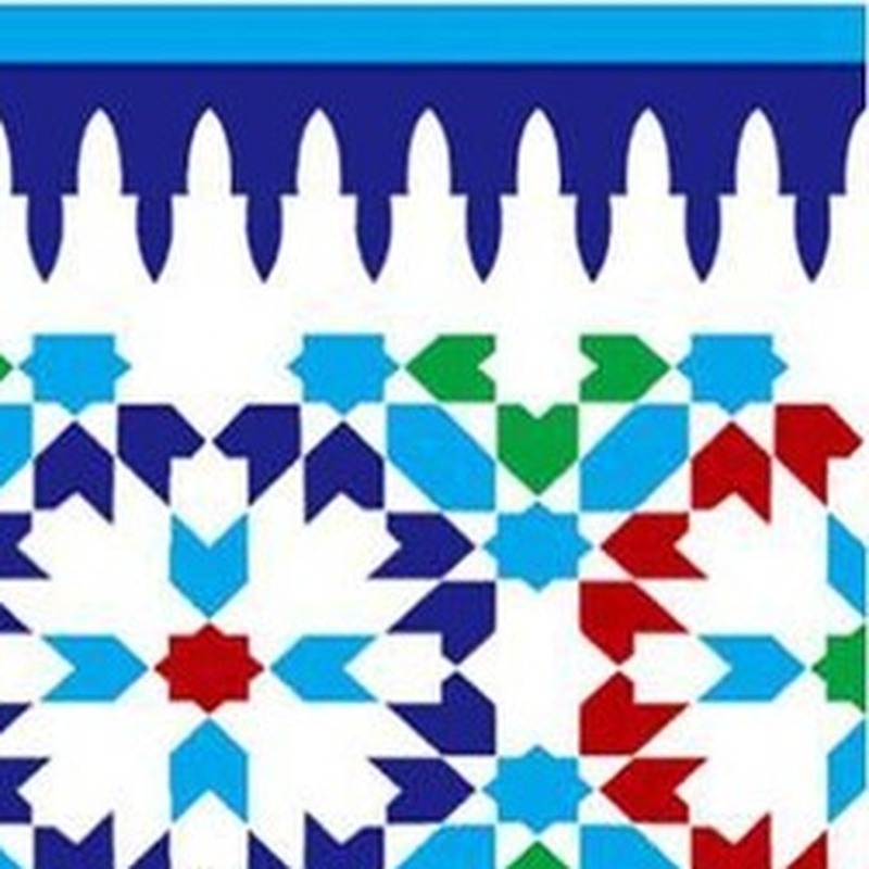 150x300mm Multicolour Floral Border Tiles TQ39-CN15L45