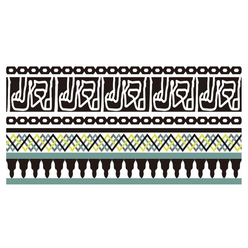 150x300mm Black White Linear Border Tiles TQ39-CN15L47