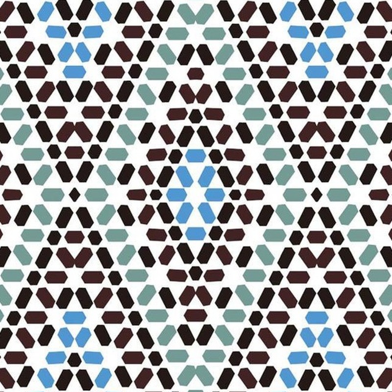 300x300mm Multicolour Mosaic Triangle Tiles TQ39-CN33D47