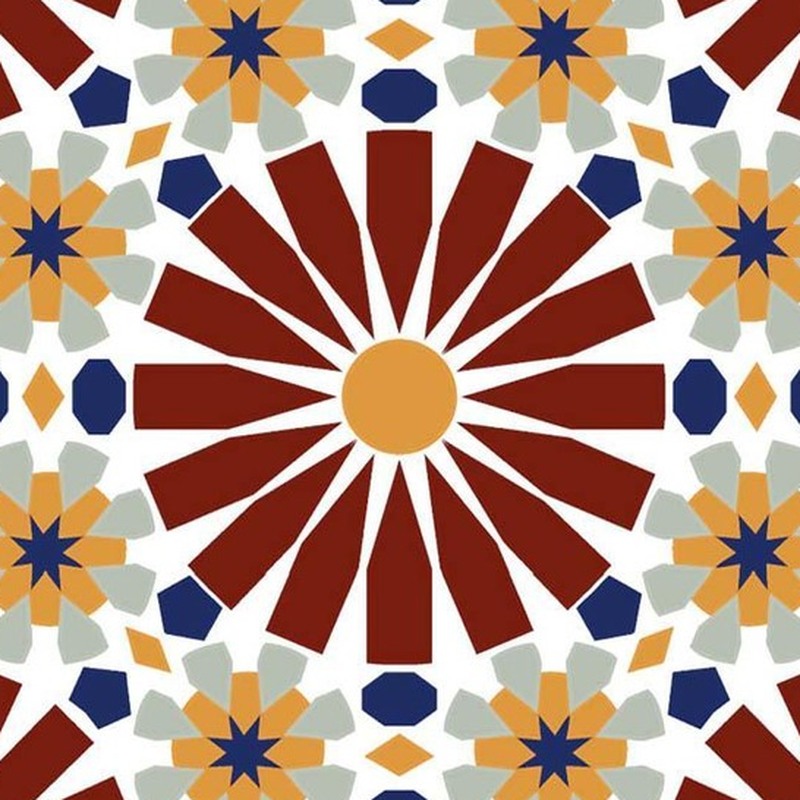 300x300mm Multicolour Mosaic Flower Tiles TQ39-CN33D52