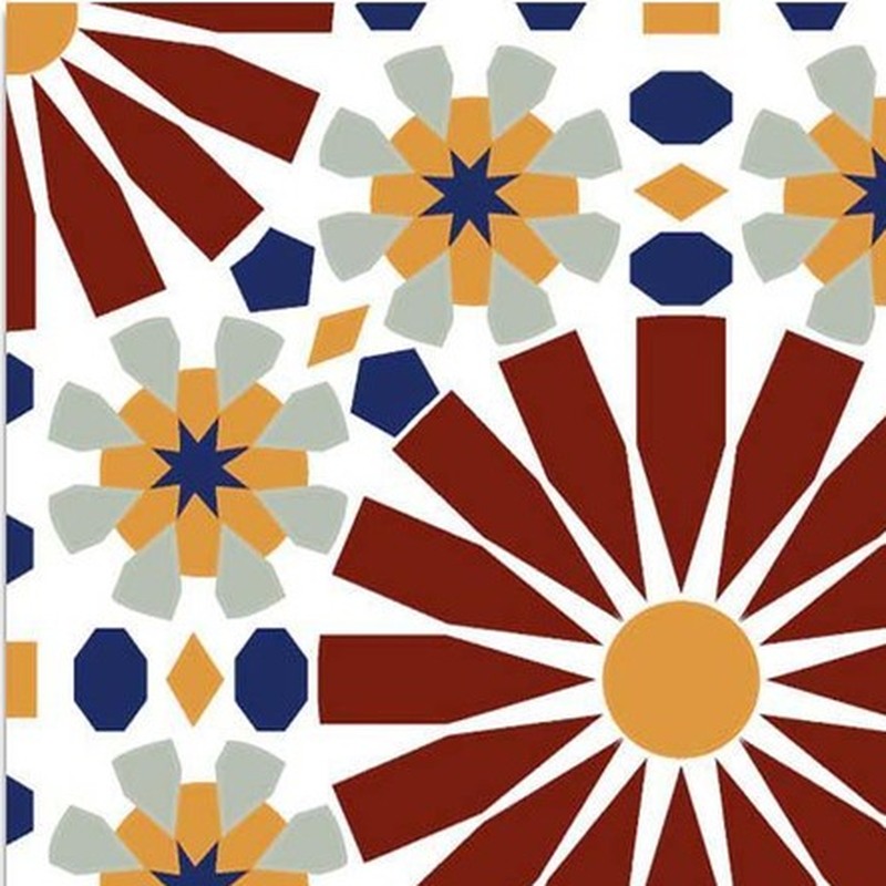 300x300mm Multicolour Mosaic Flower Tiles TQ39-CN33D52