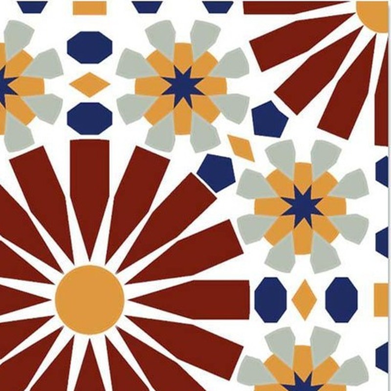 300x300mm Multicolour Mosaic Flower Tiles TQ39-CN33D52
