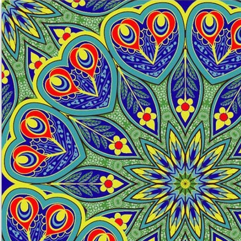 300x300mm Multicolour Ornamental Rosette Tiles TQ39-CN33G01