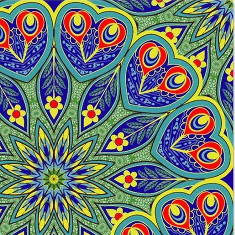 300x300mm Multicolour Ornamental Rosette Tiles TQ39-CN33G01