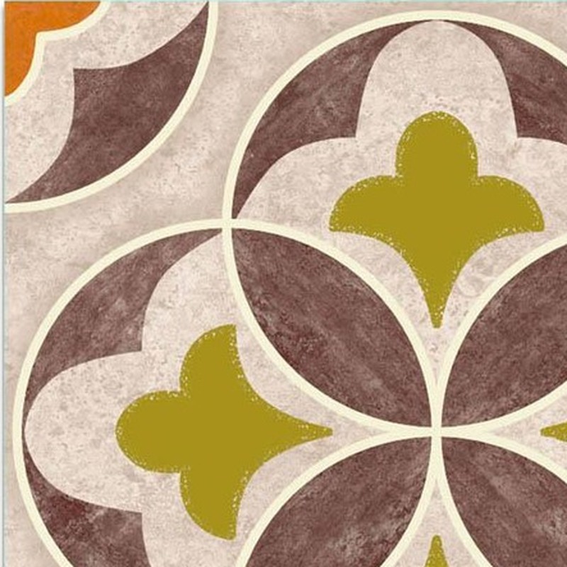 300x300mm Brown Gold Tone Flower Tiles TQ39-CN33G12