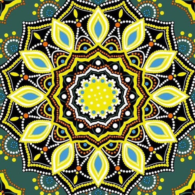 300x300mm Dark Green Ornamental Star Tiles TQ39-CN33G15