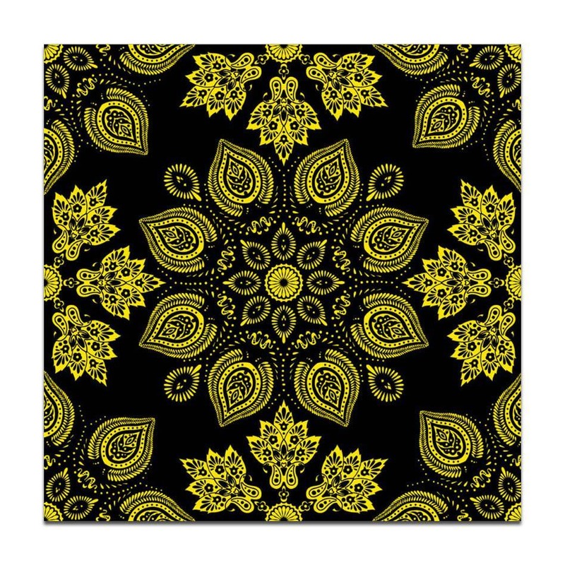 300x300mm Black Gold Tone Floral Tiles TQ39-CN33G16