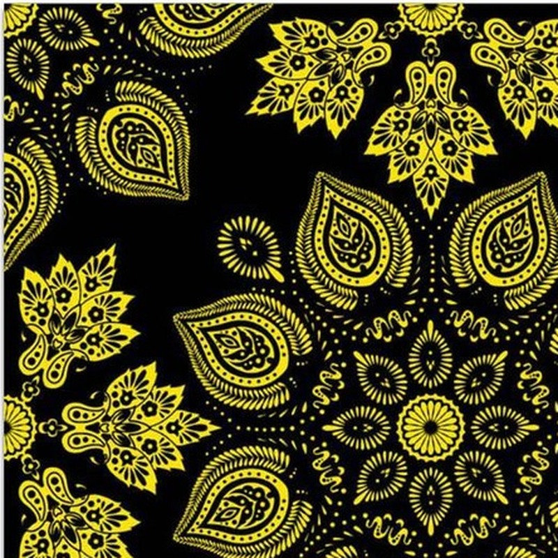 300x300mm Black Gold Tone Floral Tiles TQ39-CN33G16
