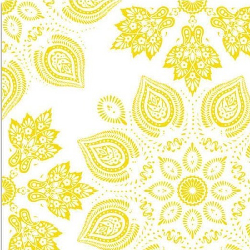300x300mm White Gold Tone Floral Tiles TQ39-CN33G17