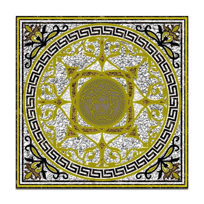 300x300mm Gold Tone Key Medallion Tiles TQ39-CN33G18