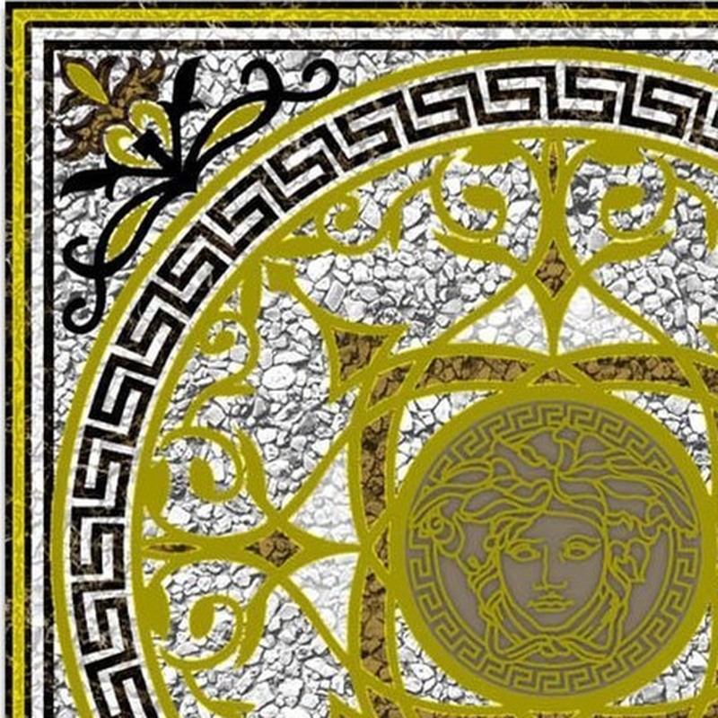 300x300mm Gold Tone Key Medallion Tiles TQ39-CN33G18