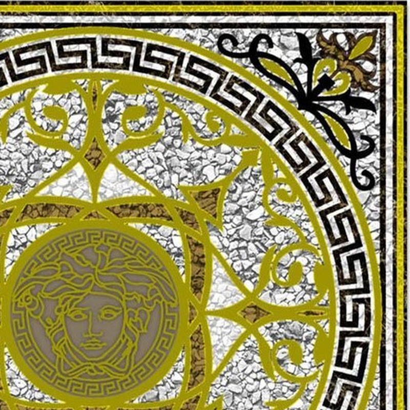 300x300mm Gold Tone Key Medallion Tiles TQ39-CN33G18