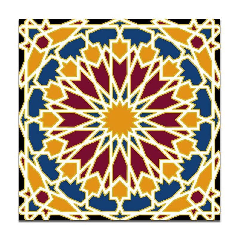 300x300mm Multicolour Geometric Star Tiles TQ39-CN33G46