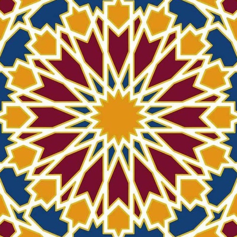 300x300mm Multicolour Geometric Star Tiles TQ39-CN33G46