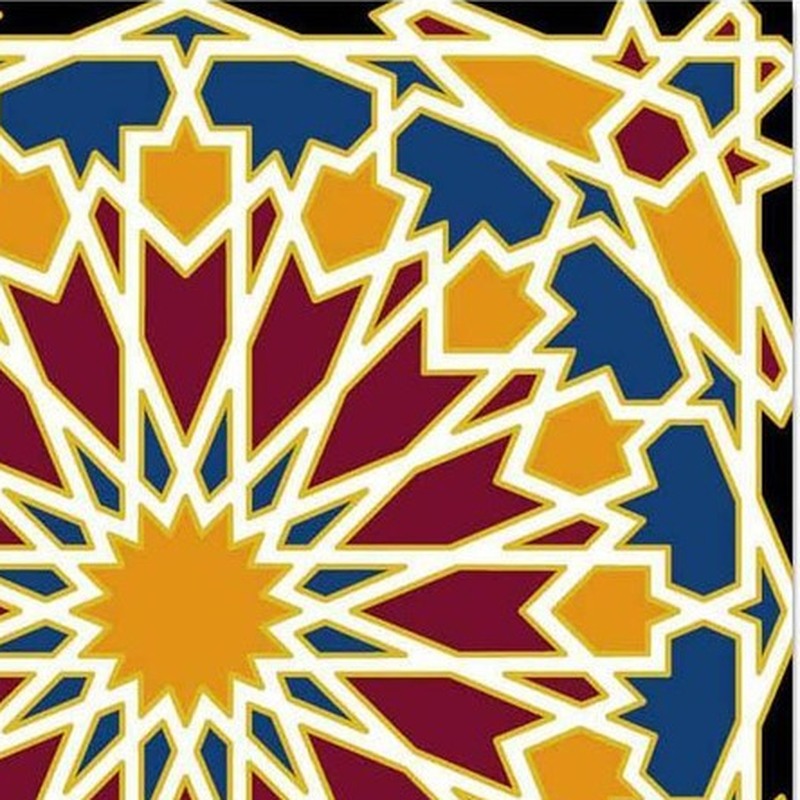 300x300mm Multicolour Geometric Star Tiles TQ39-CN33G46