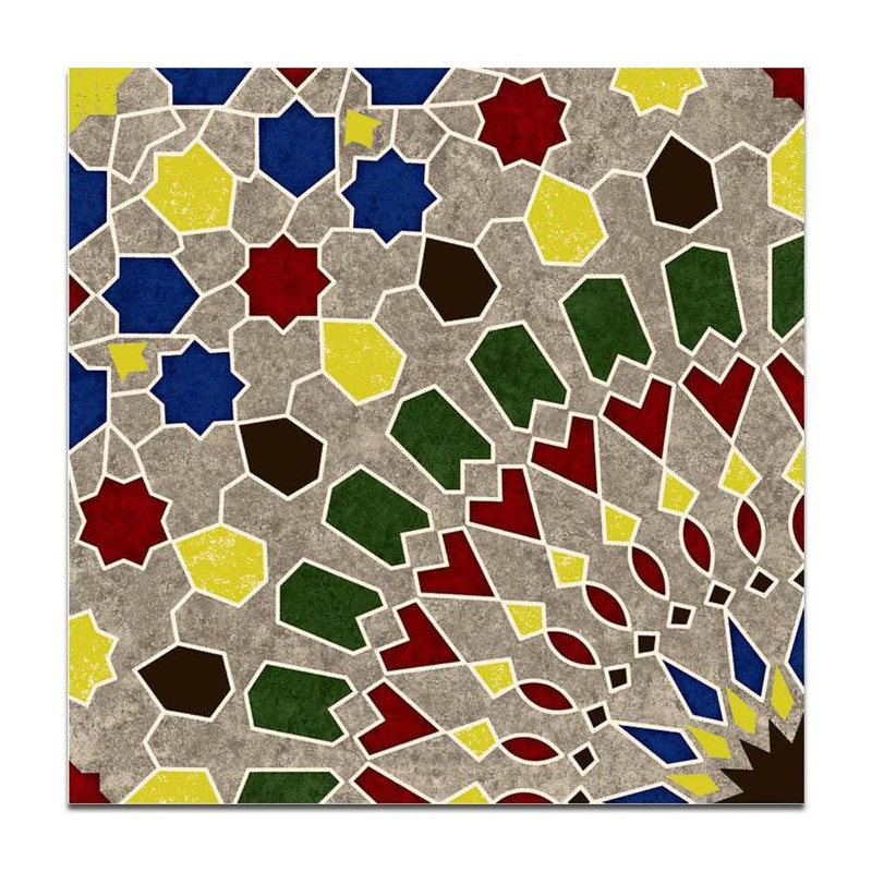 300x300mm Multicolour Mosaic Fan Tiles TQ39-CN33G47