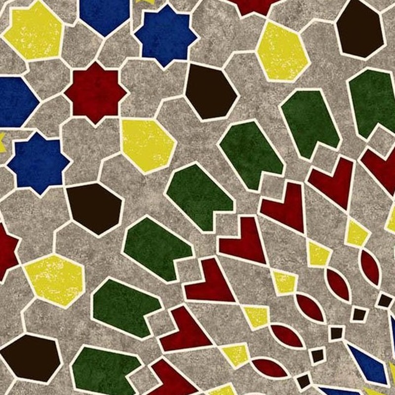 300x300mm Multicolour Mosaic Fan Tiles TQ39-CN33G47