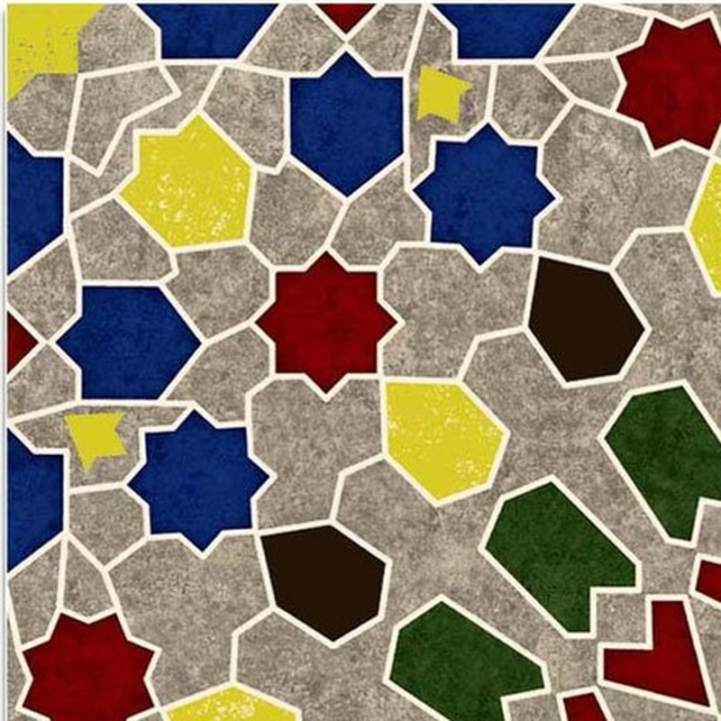 300x300mm Multicolour Mosaic Fan Tiles TQ39-CN33G47