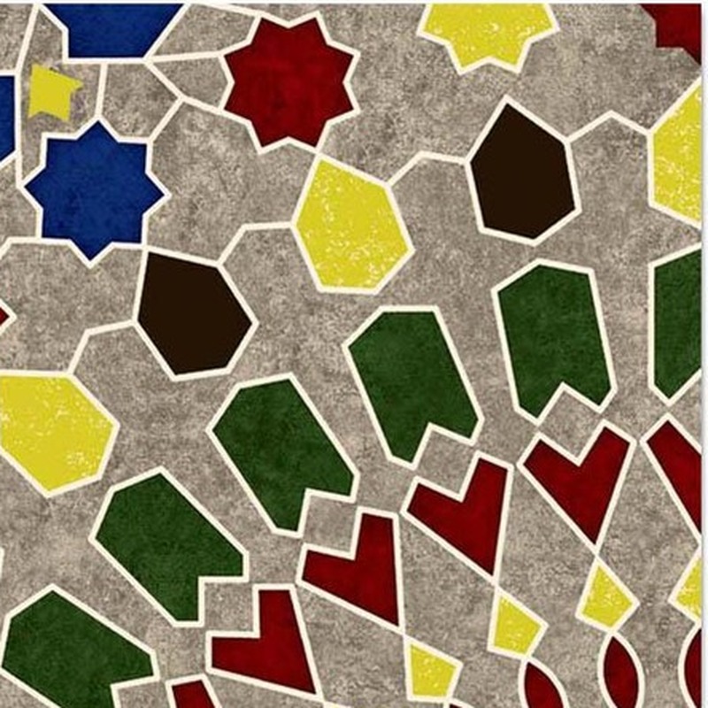 300x300mm Multicolour Mosaic Fan Tiles TQ39-CN33G47