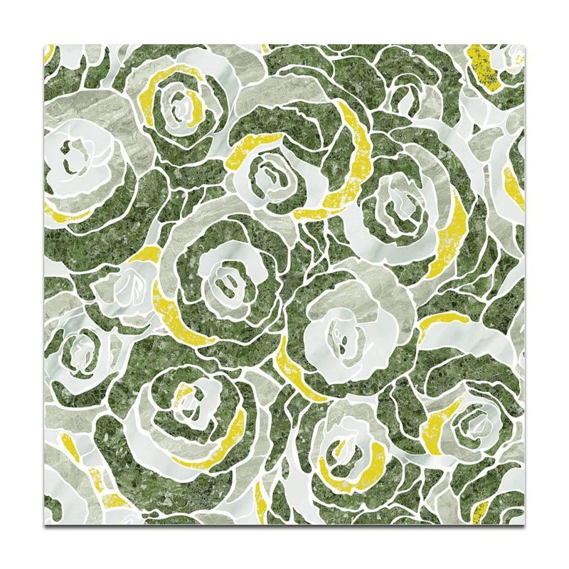 300x300mm Green Floral Rose Tiles TQ39-CN33G51