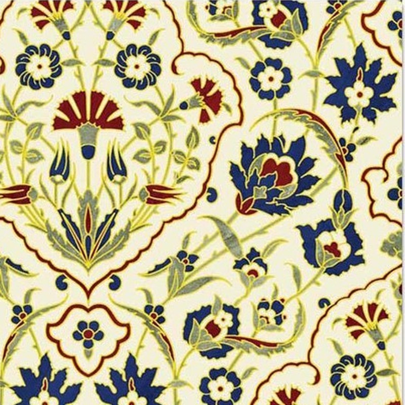 300x300mm Cream Multicolour Floral Tiles TQ39-CN33G55