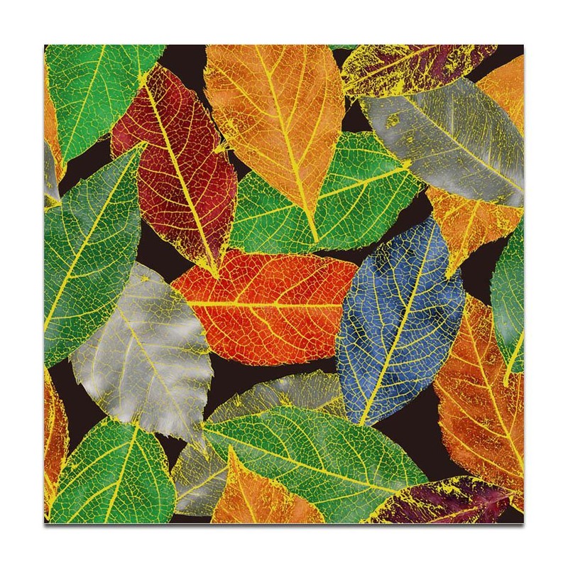 300x300mm Multicolour Botanical Leaves Tiles TQ39-CN33G61