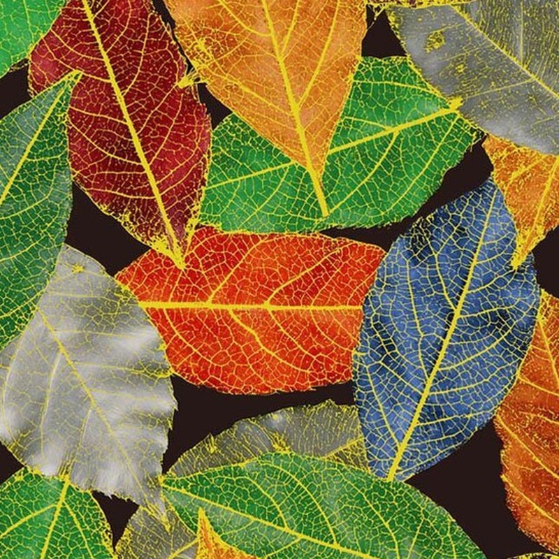300x300mm Multicolour Botanical Leaves Tiles TQ39-CN33G61