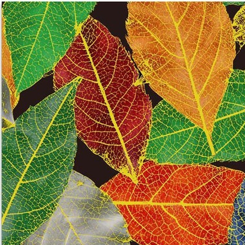 300x300mm Multicolour Botanical Leaves Tiles TQ39-CN33G61