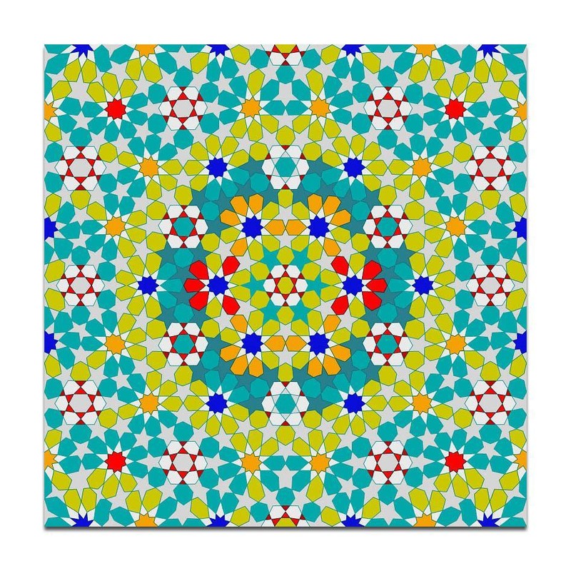 300x300mm Multicolour Mosaic Medallion Tiles TQ39-CN33G75