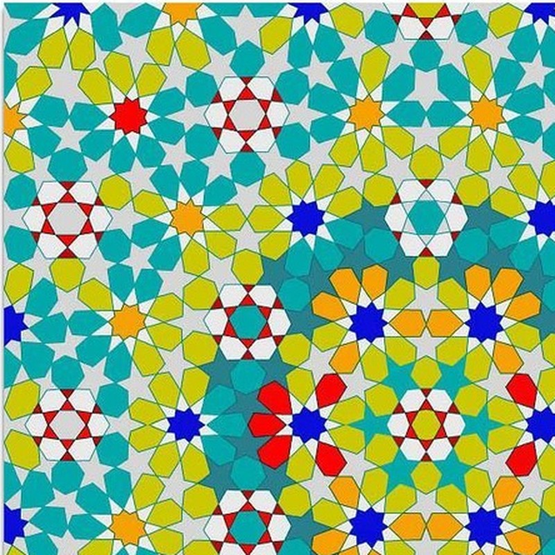 300x300mm Multicolour Mosaic Medallion Tiles TQ39-CN33G75
